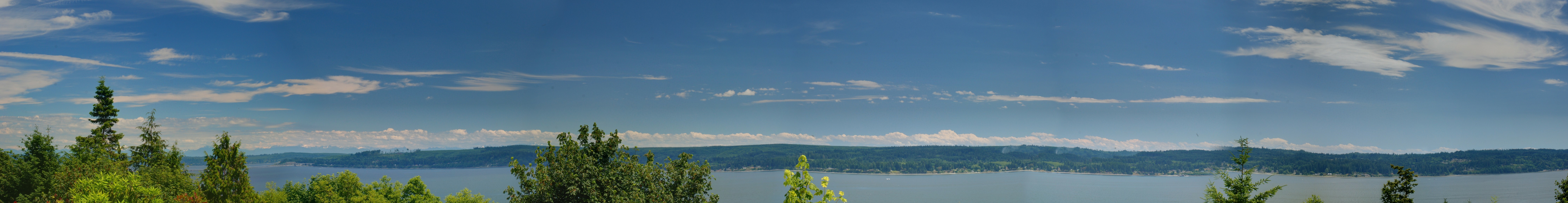 Property Photo: View panorama from deck 781 Thorndyke Rd  WA 98365 