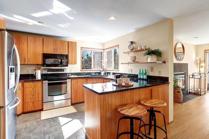 Property Photo: Remodeled Kitchen 909 N 35th St 301  WA 98103 