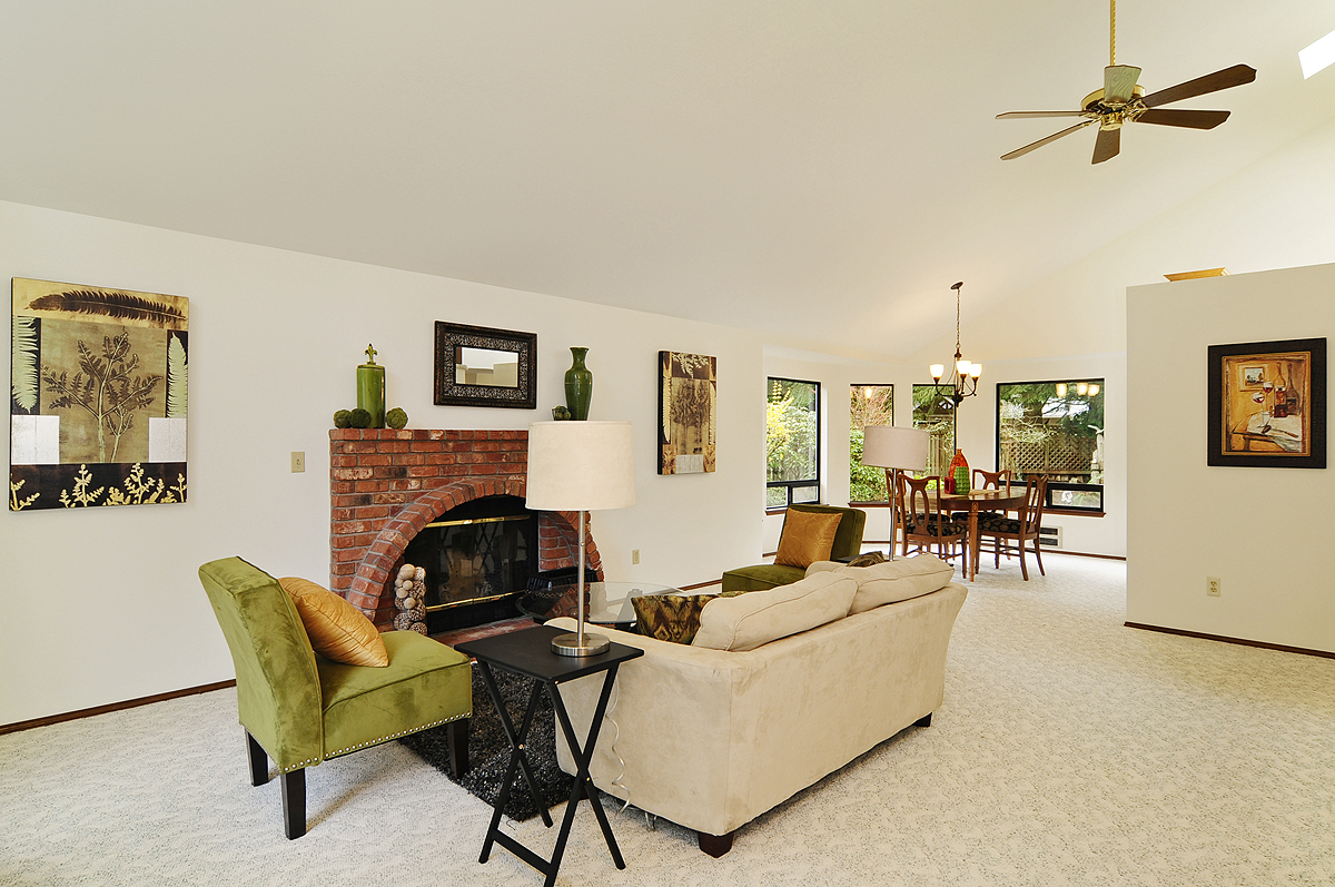Property Photo: Living room & dining room 5704 140th Street SW WA 98026