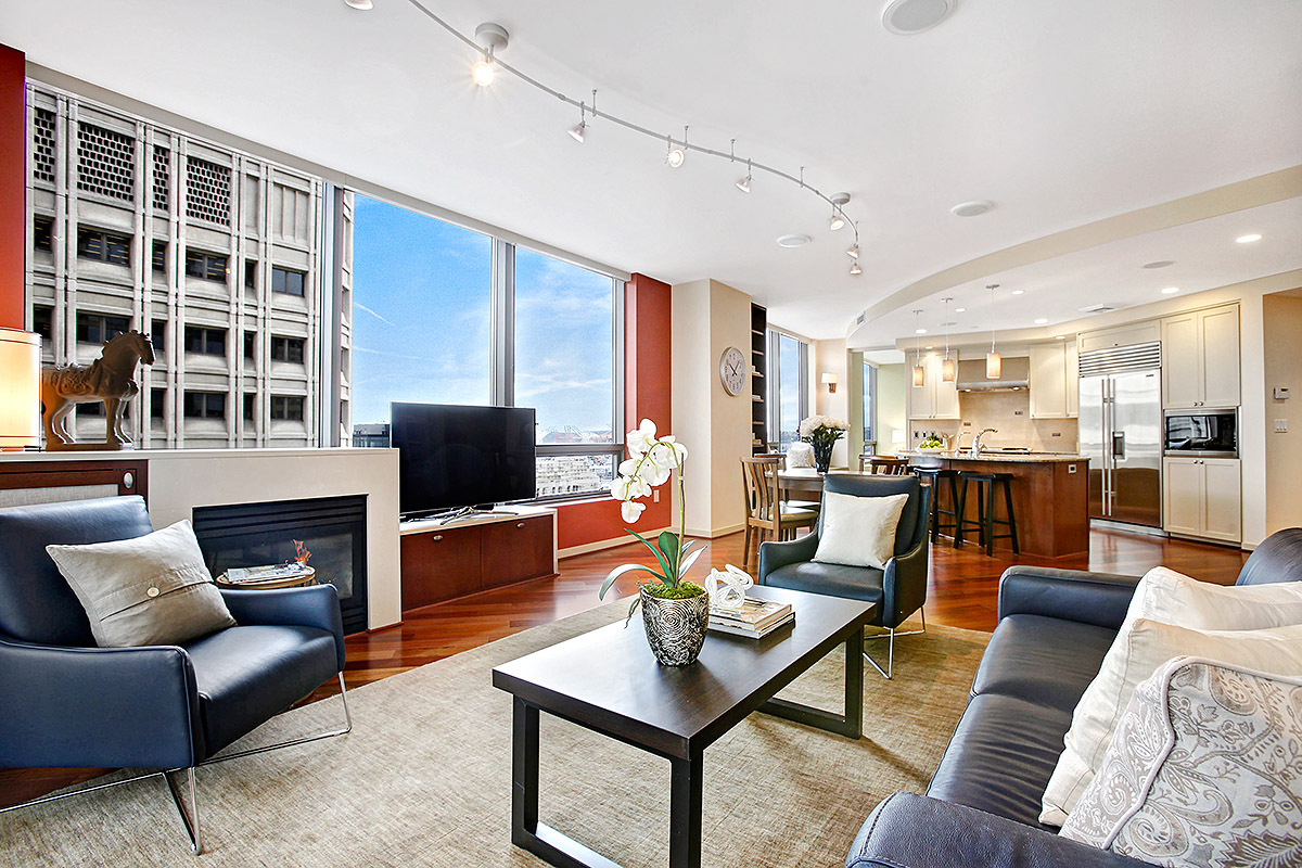 Property Photo: Living room 1000 1st Ave 1502 WA 98104